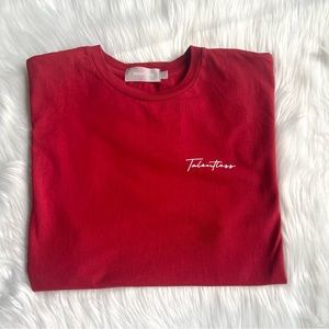Talentless Red Short Sleeve Crew Neck T-Shirt Size Medium